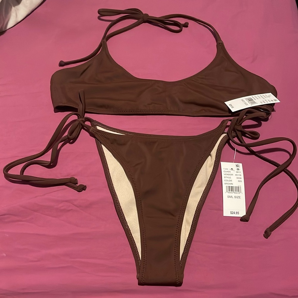 Pac sun brown Parker bikini